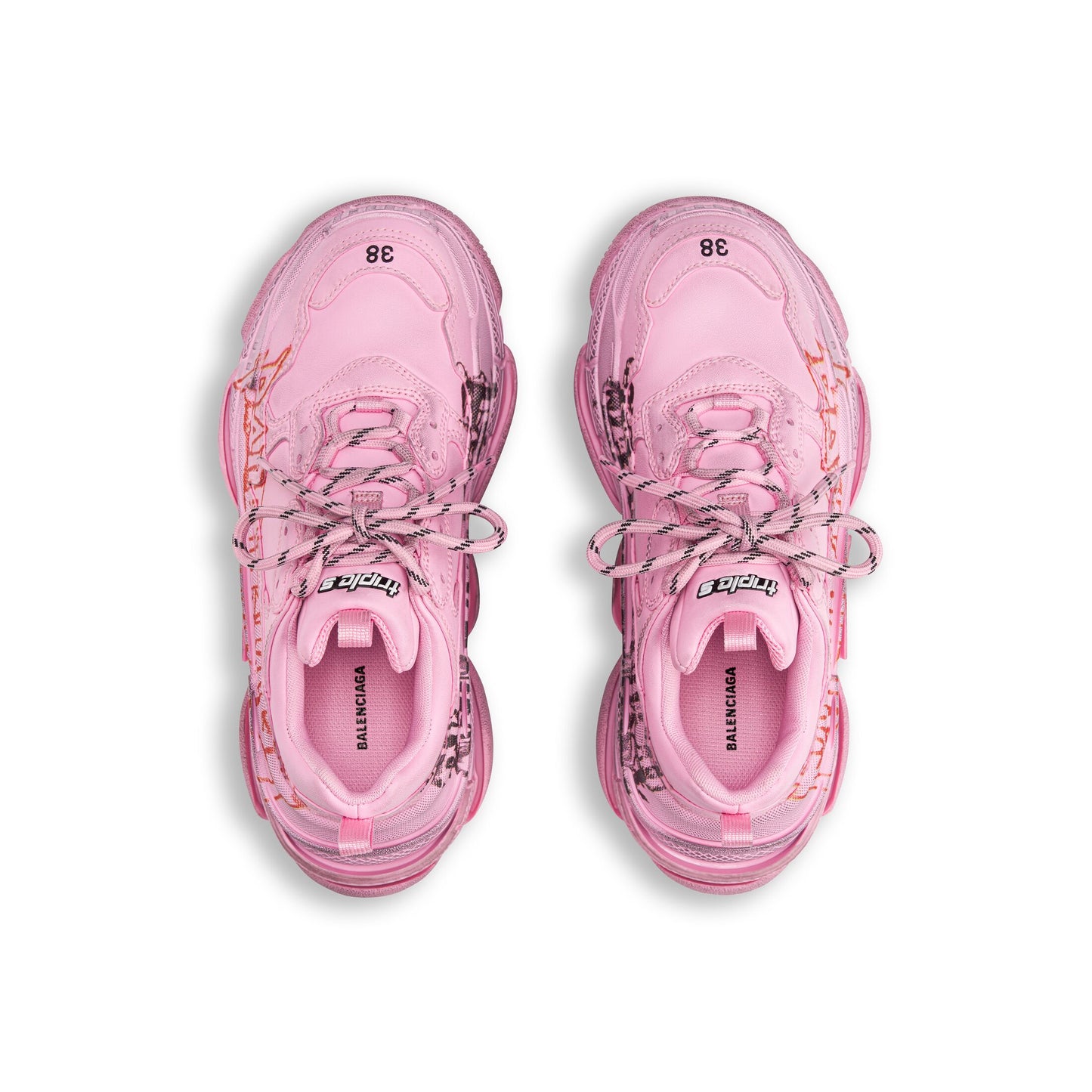 Balenciaga Triple S 'DIY' Metal in Pink