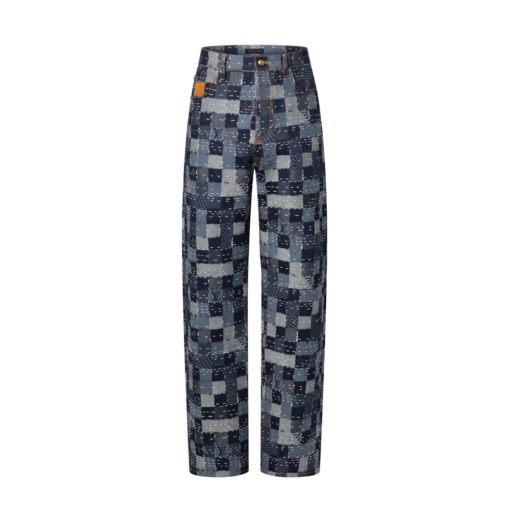 Damier Denim Skate Pants