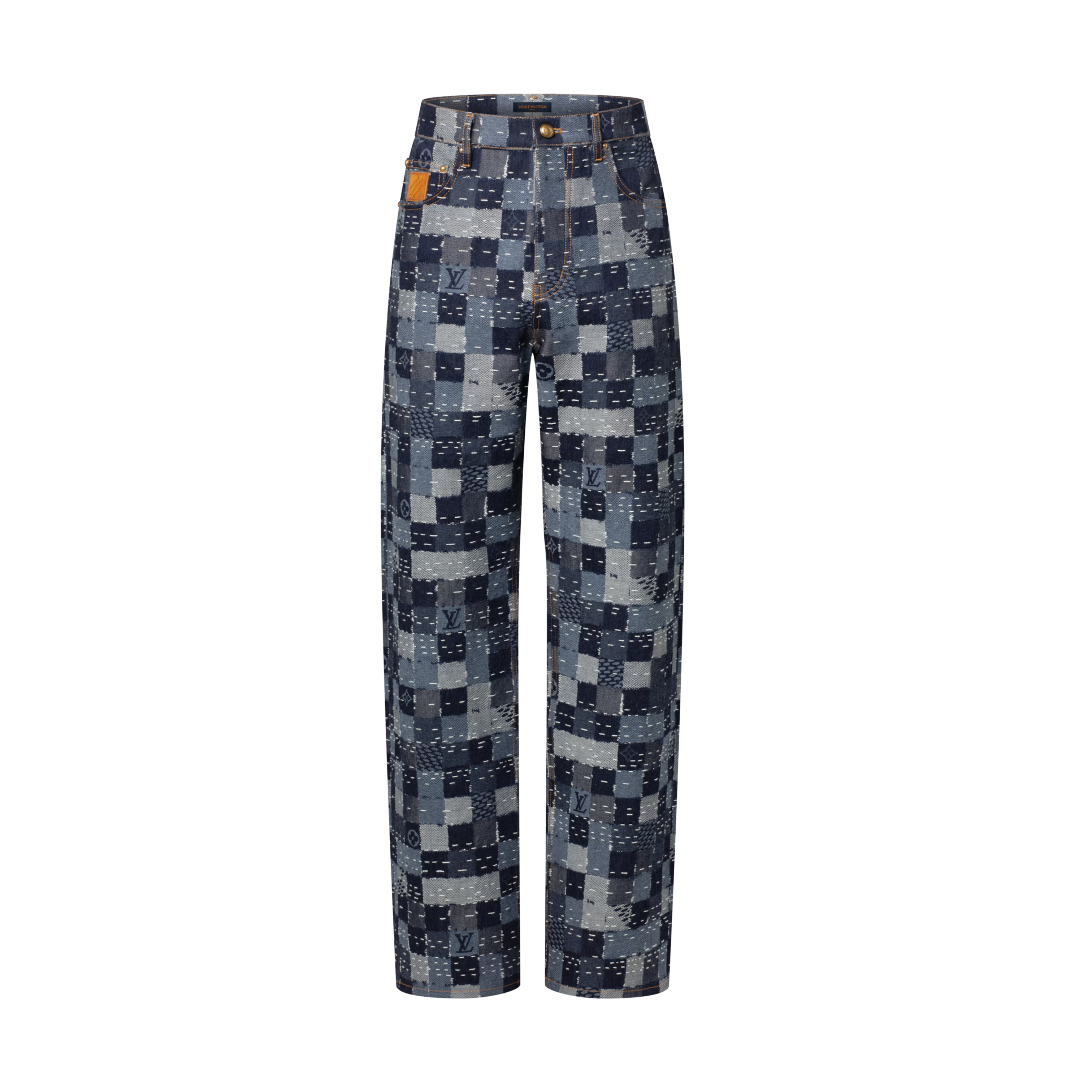 Damier Denim Skate Pants