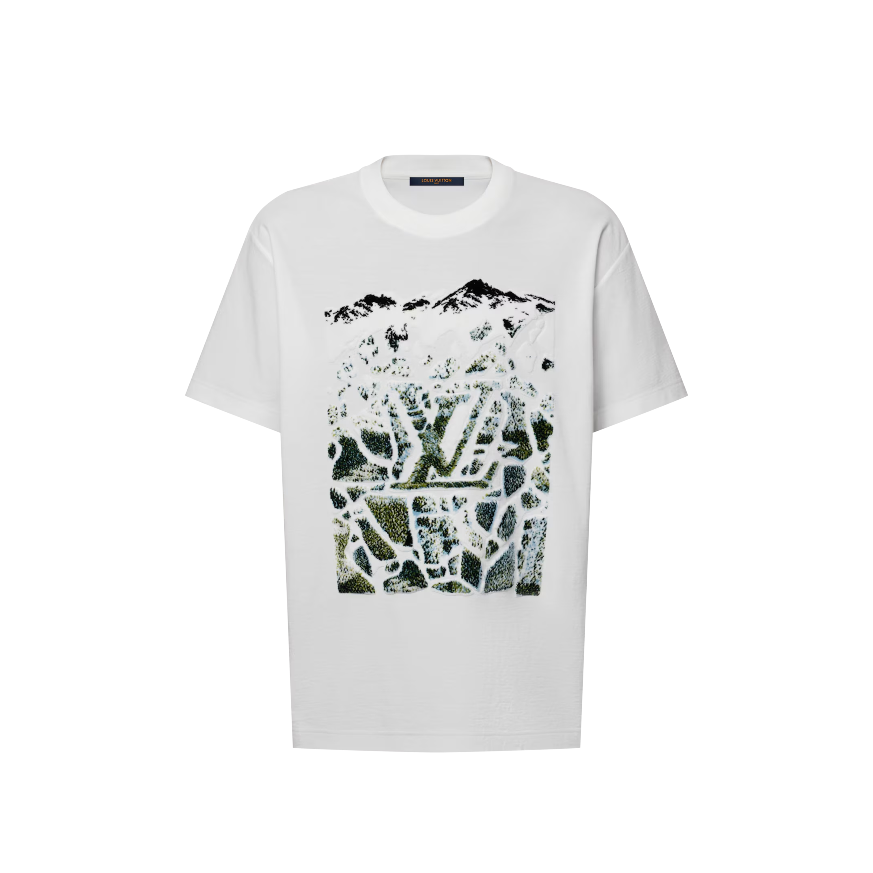 Velvet Jacquard Short-Sleeved T-Shirt