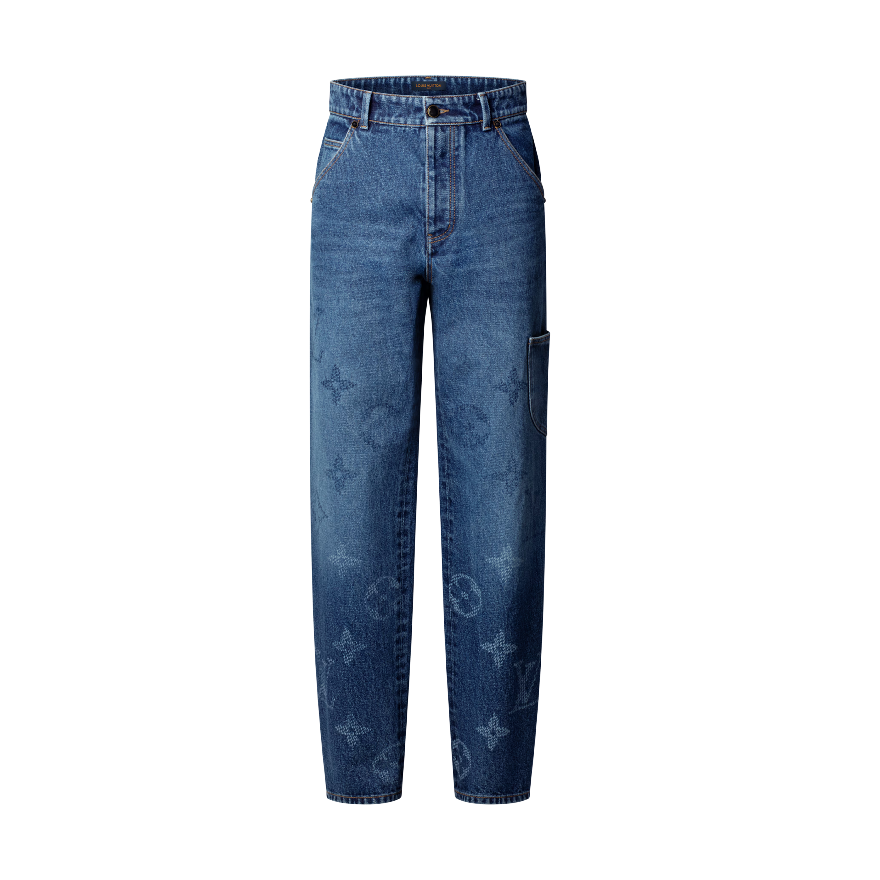 Monogram Denim Workwear Pants