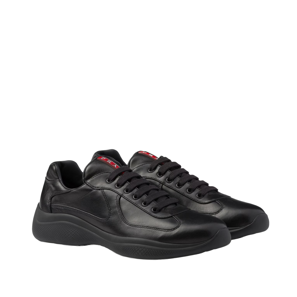America's Cup Sneakers - Black/Black Leather
