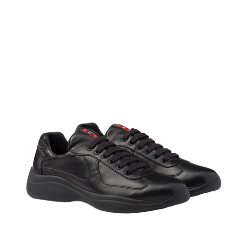 America's Cup Sneakers - Black/Black Leather