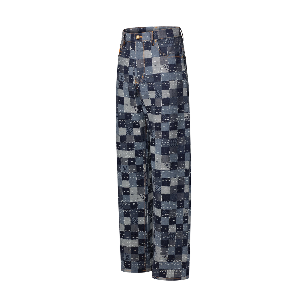 Damier Denim Skate Pants
