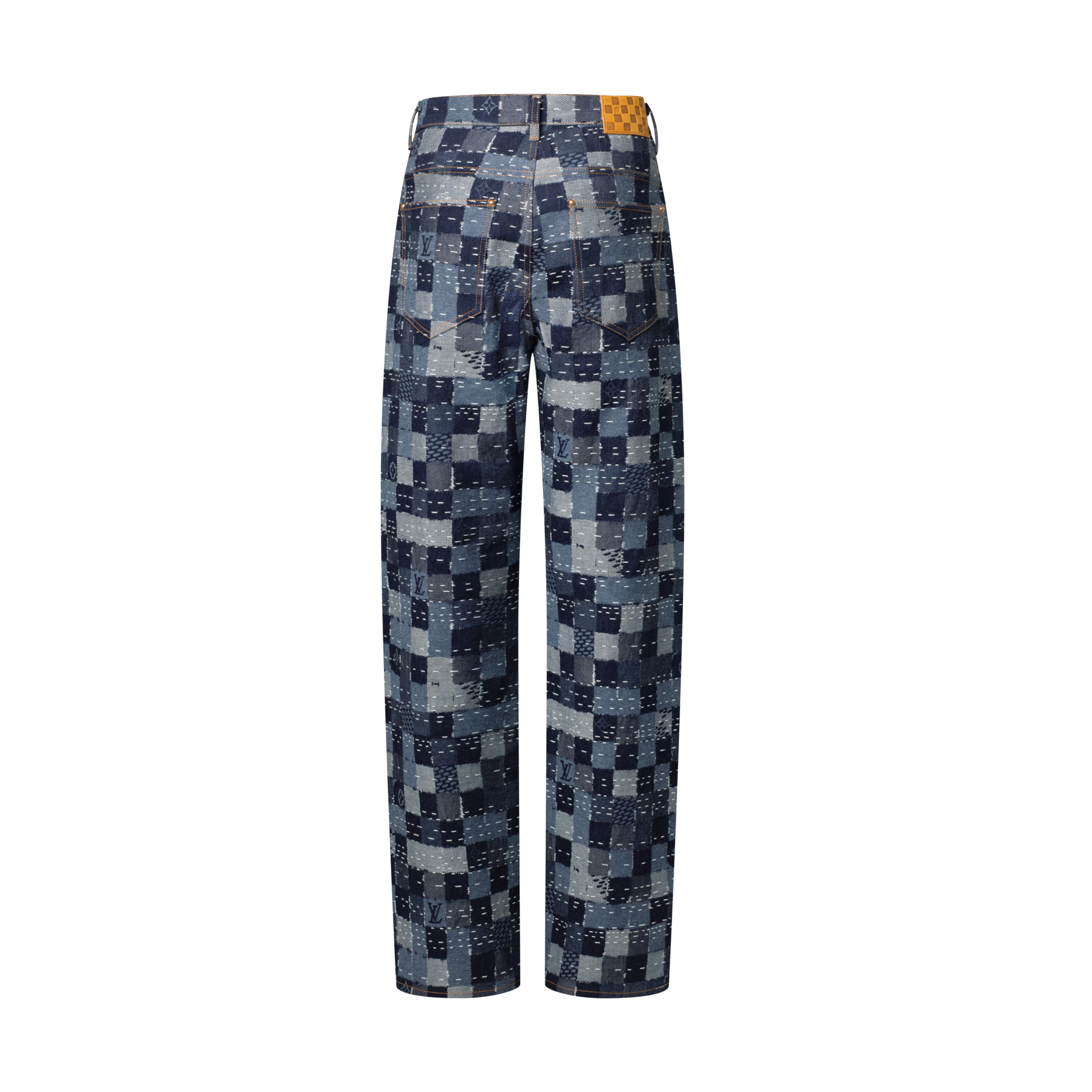 Damier Denim Skate Pants