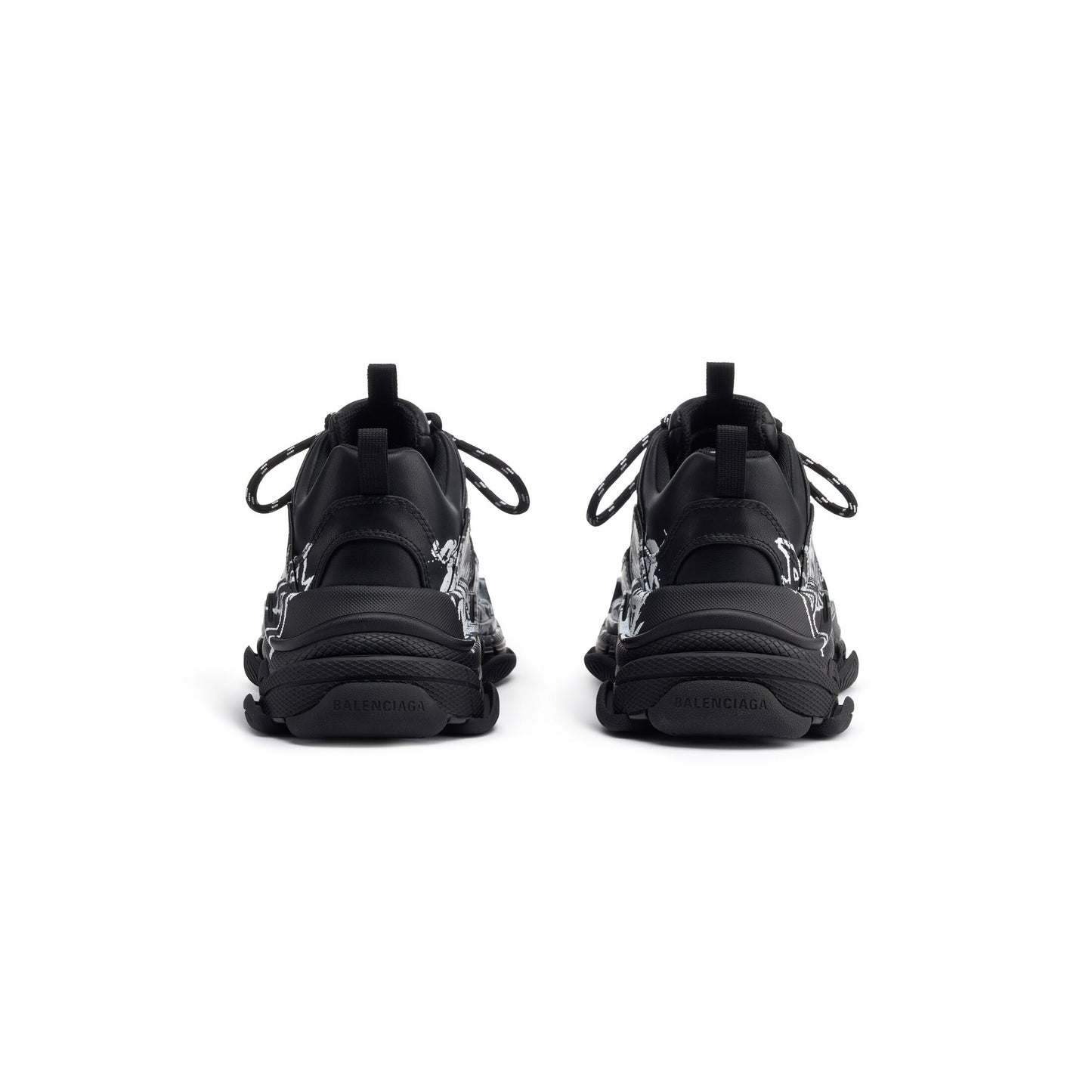 Women's Balenciaga Triple S 'DIY' Metal in Black/White