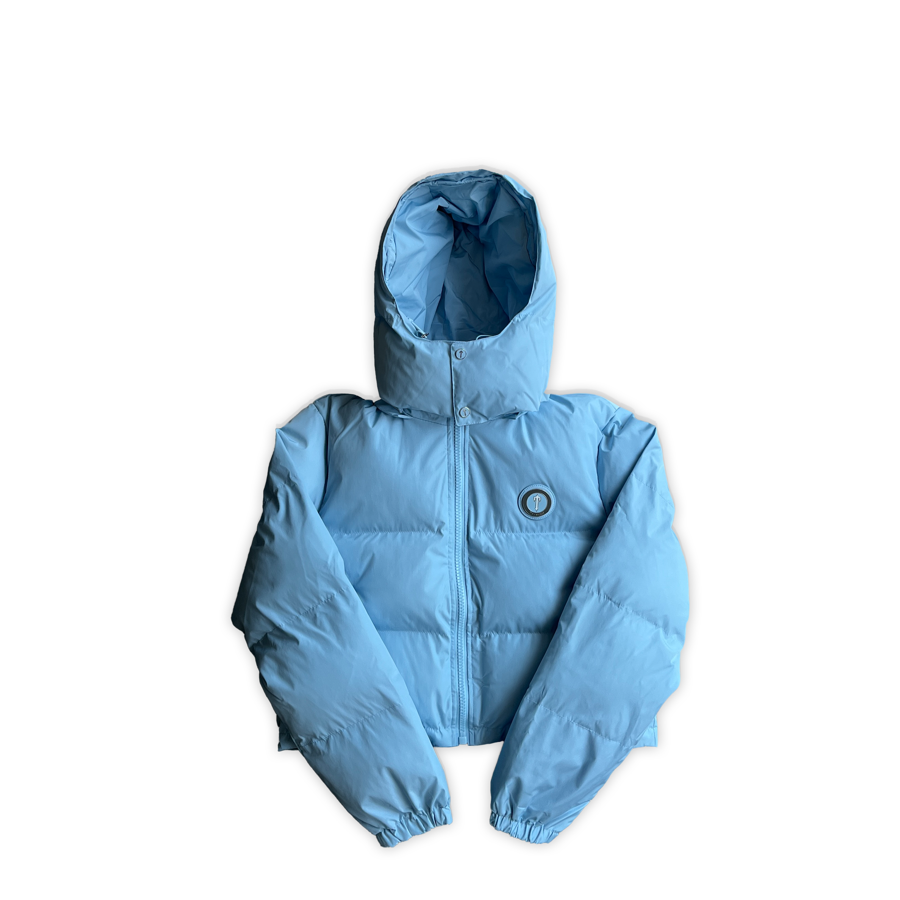 Detachable Hood Puffer - 'Baby Blue'