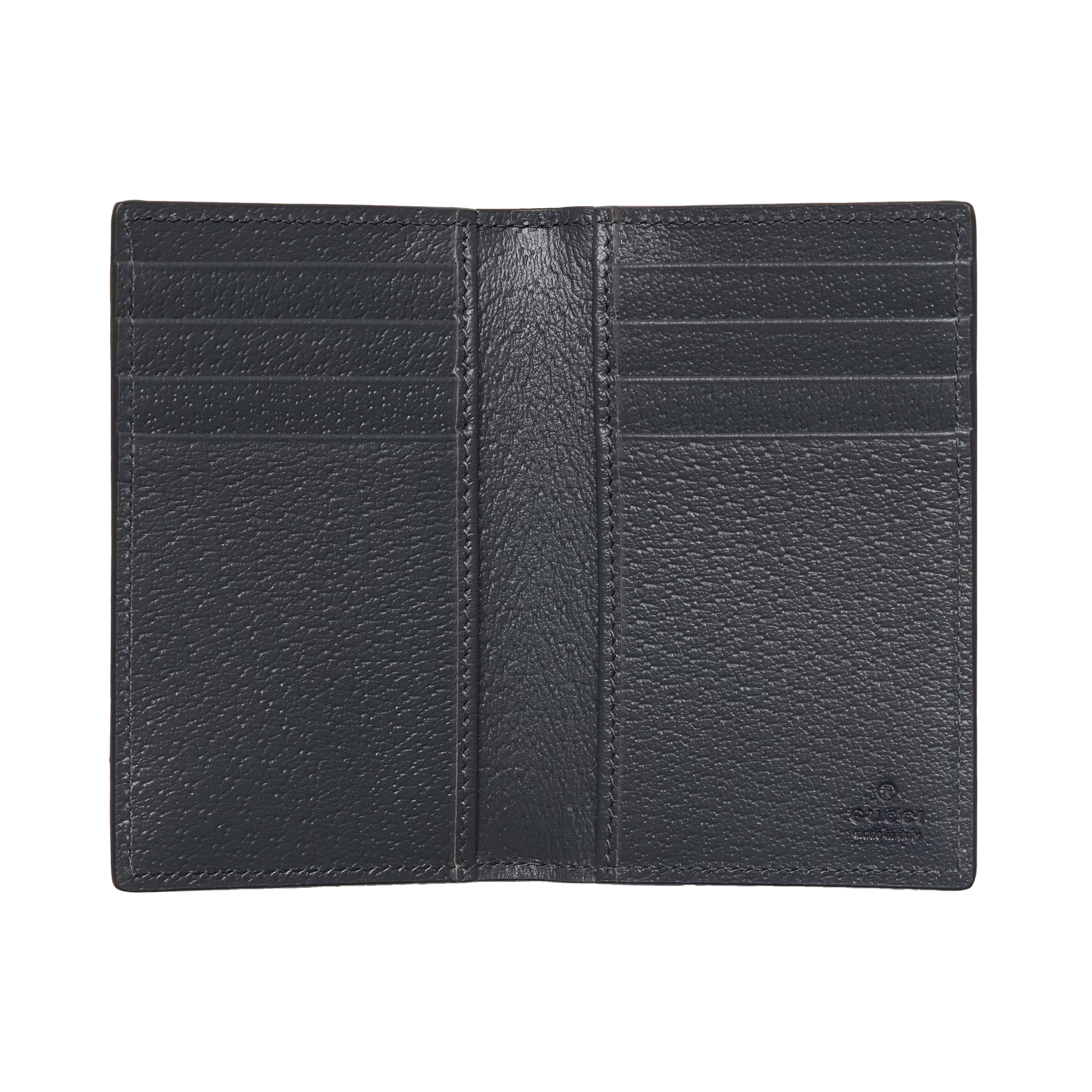 Grey interior GG long card case