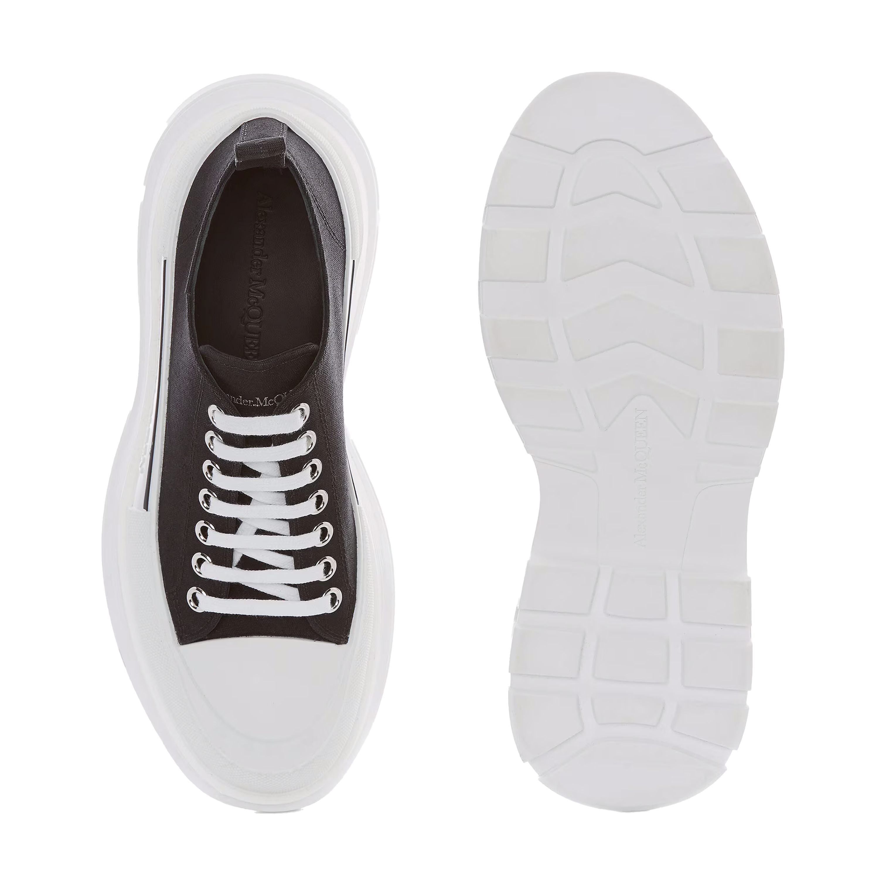 Women's Tread Slick Lace Up in Black/White