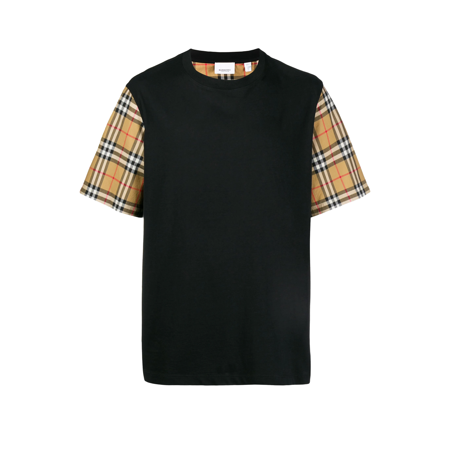 Vintage Check Sleeve T-shirt