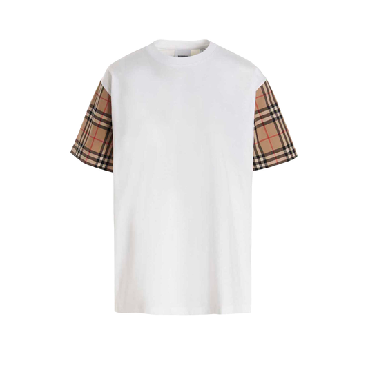 Vintage Check Sleeve T-shirt