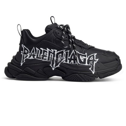 Women's Balenciaga Triple S 'DIY' Metal in Black/White