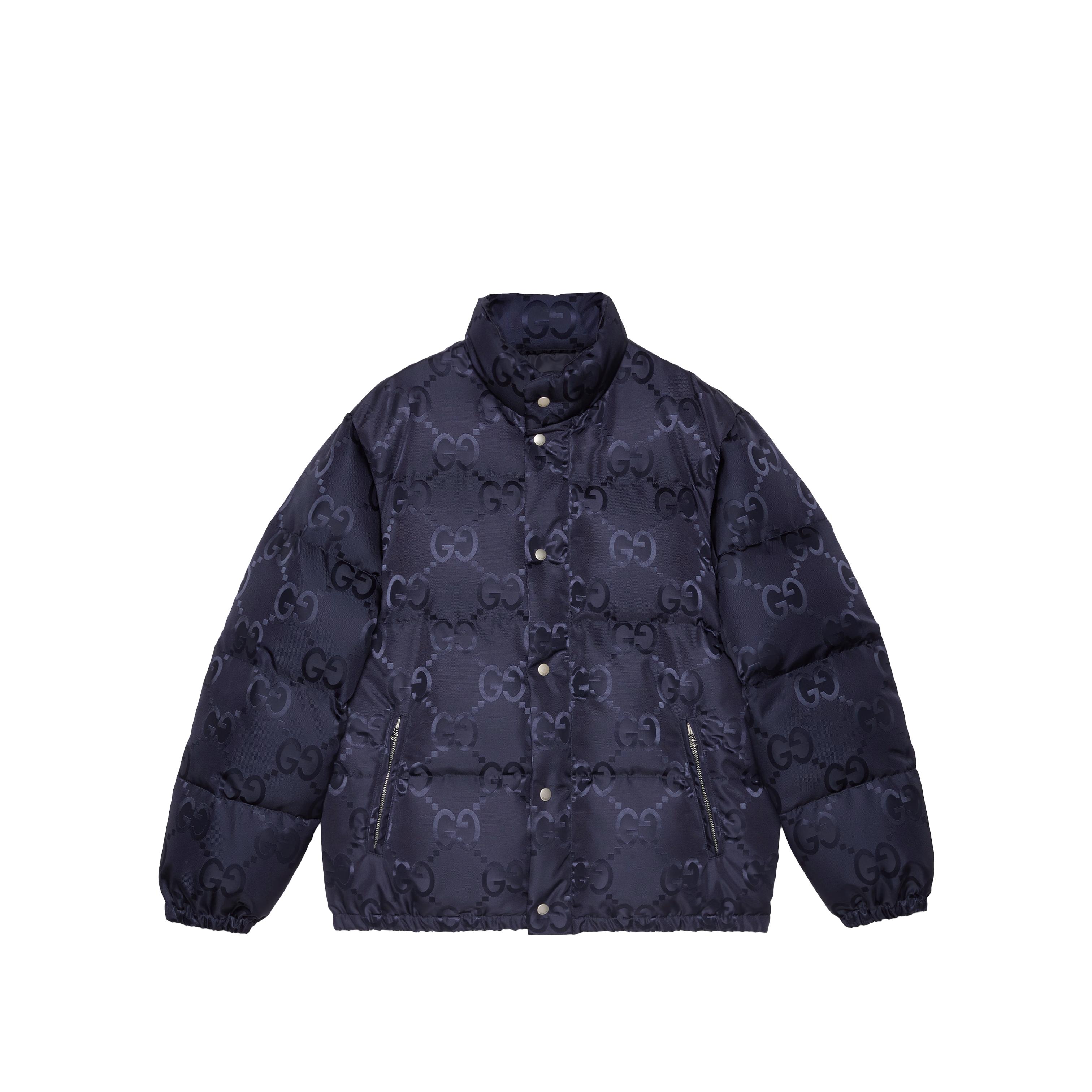 Jumbo GG canvas down jacket in Blue