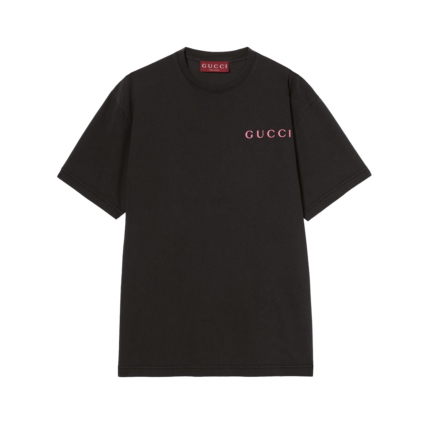 Logo cotton jersey T-shirt in black